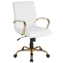 Flash Furniture Mid-Back Executive Swivel Office Chair With Metal Frame And Arms 32 Flash Furniture Mid-Back Executive Swivel Office Chair With Metal Frame And Arms -Furniture GUEST 00016826 5760 4bc8 9d6e 528b36d88246