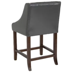 Flash Furniture Carmel Series 24" High Transitional Tufted Walnut Counter Height Stool With Accent Nail Trim 17 Flash Furniture Carmel Series 24" High Transitional Tufted Walnut Counter Height Stool With Accent Nail Trim -Furniture GUEST 005d58b4 77b8 49d6 b31a 4a6c524f4bbd