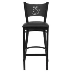 Flash Furniture Black Coffee Back Metal Restaurant Barstool -Furniture GUEST 0096ed25 8f38 4adc 8d3b af4a8d579713