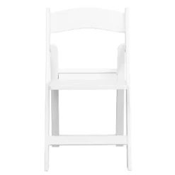 Flash Furniture 2 Pack HERCULES Series 1000 Lb. Capacity White Resin Folding Chair With Slatted Seat -Furniture GUEST 00ce1c80 867b 4d0a 8d41 1f0a21a79875