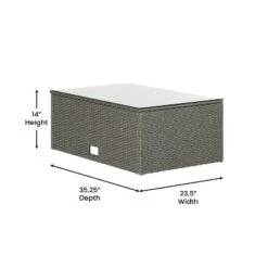 Flash Furniture Roan Indoor/Outdoor L-Shaped Sectional With Coffee Table In Wicker PE Rattan With Cushions 22 Flash Furniture Roan Indoor/Outdoor L-Shaped Sectional With Coffee Table In Wicker PE Rattan With Cushions -Furniture GUEST 00da6a22 066a 4e4e a212 92d8a19ae44c