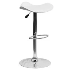 Flash Furniture Contemporary Vinyl Adjustable Height Barstool With Wavy Seat And Chrome Base -Furniture GUEST 01346001 a25b 4acd b254 1d42dfcb8a90