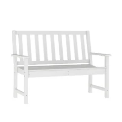 Flash Furniture Ellsworth Commercial Grade All Weather Indoor/Outdoor Recycled HDPE Bench With Contoured Seat 21 Flash Furniture Ellsworth Commercial Grade All Weather Indoor/Outdoor Recycled HDPE Bench With Contoured Seat -Furniture GUEST 0149d6ad 34ed 4fac b791 8f79e340220e