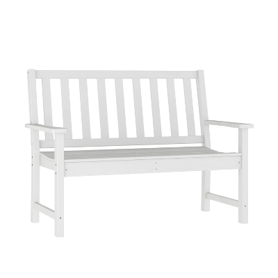 Flash Furniture Ellsworth Commercial Grade All Weather Indoor/Outdoor Recycled HDPE Bench With Contoured Seat 11 Flash Furniture Ellsworth Commercial Grade All Weather Indoor/Outdoor Recycled HDPE Bench With Contoured Seat - Image 11