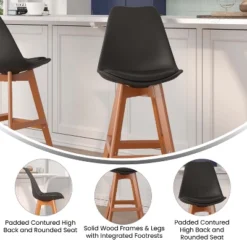 Flash Furniture Dana Set Of 2 Commercial Grade Modern Counter Stools With Cushioned Seat And Wooden Frame 16 Flash Furniture Dana Set Of 2 Commercial Grade Modern Counter Stools With Cushioned Seat And Wooden Frame -Furniture GUEST 01c2bef0 708a 4989 acaf 4508df721007