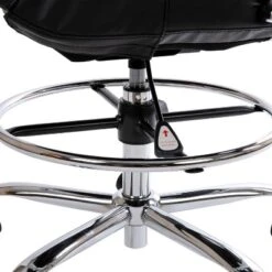Flash Furniture Mid-Back LeatherSoft Drafting Chair With Adjustable Foot Ring And Chrome Base -Furniture GUEST 020fe9da 133c 43b9 b715 bc11ab39adde