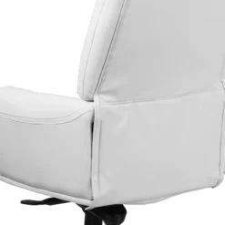 Flash Furniture High Back Traditional Tufted White LeatherSoft Multifunction Executive Swivel Ergonomic Office Chair With Arms -Furniture GUEST 02538081 78e3 43cc 8b8f 02340a6bd581