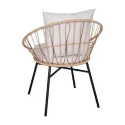 Flash Furniture Devon Set Of 2 Indoor/Outdoor Modern Papasan Style Rattan Rope Patio Chairs, PE Rattan With Cushions 16 Flash Furniture Devon Set Of 2 Indoor/Outdoor Modern Papasan Style Rattan Rope Patio Chairs, PE Rattan With Cushions -Furniture GUEST 030c7c37 711b 4c15 94b3 11a869bf364d