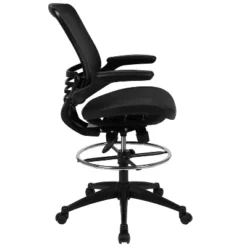 Flash Furniture Mid-Back Transparent Mesh Drafting Chair With Flip-Up Arms 26 Flash Furniture Mid-Back Transparent Mesh Drafting Chair With Flip-Up Arms -Furniture GUEST 03355932 7101 4e71 8cee 7a894f78c24a