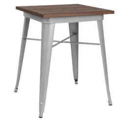 Flash Furniture 23.5" Square Metal Indoor Table With Rustic Wood Top 11 Flash Furniture 23.5" Square Metal Indoor Table With Rustic Wood Top -Furniture GUEST 035b65b3 30ec 4d0b b8ae ab21d027168b