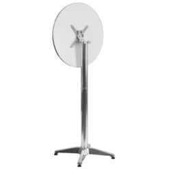 Flash Furniture Mellie 23.25" Round Aluminum Indoor-Outdoor Bar Height Table With Flip-Up Table - Set Of 4 -Furniture GUEST 03b4191c 2e99 42e7 b20f d5ae5ec6d1e3