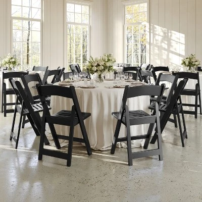 Flash Furniture HERCULES Series 800 Lb. Capacity Resin Folding Chair With Slatted Seat 11 Flash Furniture HERCULES Series 800 Lb. Capacity Resin Folding Chair With Slatted Seat - Image 11