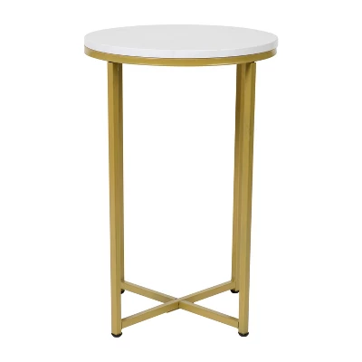 Flash Furniture Hampstead Collection End Table - Modern Laminate Accent Table With Crisscross Frame 13 Flash Furniture Hampstead Collection End Table - Modern Laminate Accent Table With Crisscross Frame - Image 13