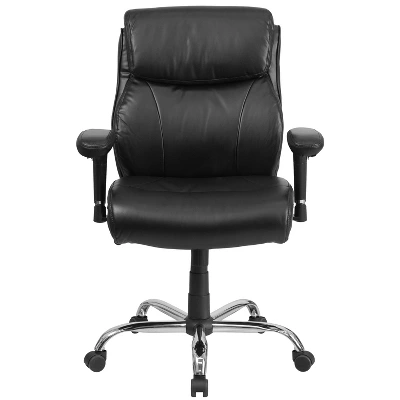 Flash Furniture HERCULES Series Big & Tall 400 Lb. Rated Swivel Ergonomic Task Office Chair With Clean Line Stitching And Adjustable Arms 8 Flash Furniture HERCULES Series Big & Tall 400 Lb. Rated Swivel Ergonomic Task Office Chair With Clean Line Stitching And Adjustable Arms - Image 8