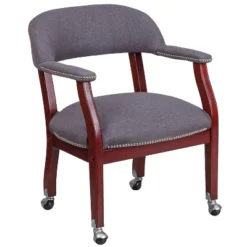 Flash Furniture Conference Chair With Accent Nail Trim And Casters -Furniture GUEST 05947bf6 d95c 49da 8e48 2ba7b0ca2ecb
