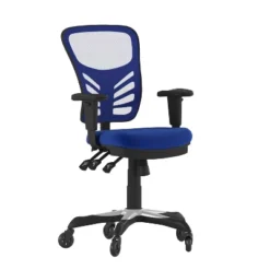 Flash Furniture Nicholas Mid-Back Multifunction Executive Swivel Ergonomic Office Chair With Adjustable Arms And Transparent Roller Wheels 37 Flash Furniture Nicholas Mid-Back Multifunction Executive Swivel Ergonomic Office Chair With Adjustable Arms And Transparent Roller Wheels -Furniture GUEST 059bd6af 54f2 4038 8e32 178fbb494b36