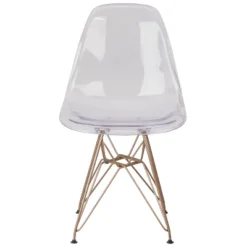 Flash Furniture Elon Series Ghost Chair With Gold Metal Base 16 Flash Furniture Elon Series Ghost Chair With Gold Metal Base -Furniture GUEST 05cd1699 5a75 4f68 b9ee c1ba906a9c72