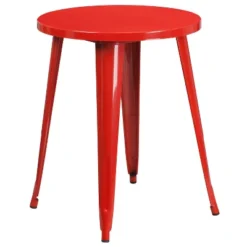 Flash Furniture Commercial Grade 24" Round Metal Indoor-Outdoor Table -Furniture GUEST 05e58262 7e1b 48aa 98d4 2dde36db73a8