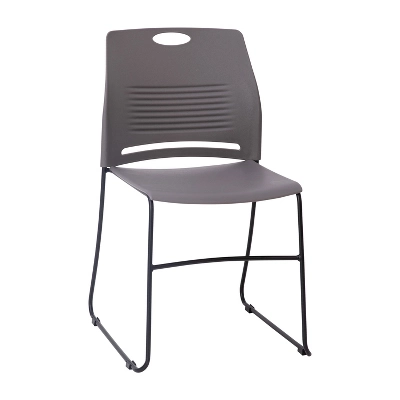 Flash Furniture HERCULES Series Commercial Grade 660 Lb. Capacity Plastic Stack Chair With Powder Coated Sled Base Frame And Integrated Carrying Handle 12 Flash Furniture HERCULES Series Commercial Grade 660 Lb. Capacity Plastic Stack Chair With Powder Coated Sled Base Frame And Integrated Carrying Handle - Image 12