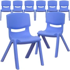 Flash Furniture 8 Pack Plastic Stackable School Chair With 12" Seat Height 6 Flash Furniture 8 Pack Plastic Stackable School Chair With 12" Seat Height -Furniture GUEST 0614ae7d 29db 4e87 b8af 316c88854eb1
