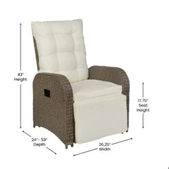 Flash Furniture Nemo Set Of 2 Indoor/Outdoor Patio Wicker Rattan Recliner Lounge Chairs With Flip Up Side Tables 24 Flash Furniture Nemo Set Of 2 Indoor/Outdoor Patio Wicker Rattan Recliner Lounge Chairs With Flip Up Side Tables -Furniture GUEST 06f53730 d370 437a ad7c dfefbef2c357