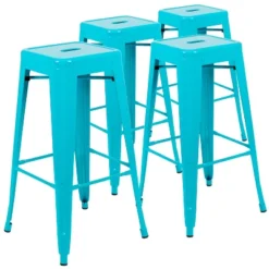Flash Furniture 30" High Metal Indoor Bar Stool - Stackable Set Of 4 -Furniture GUEST 073f09cc 704c 4510 9e22 fa24c1856aad
