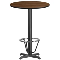Flash Furniture 30'' Round Laminate Table Top With 22'' X 22'' Bar Height Table Base And Foot Ring -Furniture GUEST 07d21b7a 3a9a 4573 9c1b b0cecc84e69c