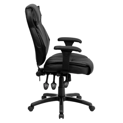Executive Lumbar Support Swivel Office Chair Black Leather - Flash Furniture 1 Executive Lumbar Support Swivel Office Chair Black Leather - Flash Furniture