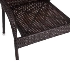 Flash Furniture Maxim Indoor/Outdoor Wicker Dining Chairs With Fade & Weather-Resistant Steel Frames For Patio And Deck -Furniture GUEST 0951df3b 915b 4d5c b263 e8213fcccb10