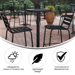 Flash Furniture 23.25" Round Aluminum Indoor-Outdoor Bar Height Table With Flip-Up Table 13 Flash Furniture 23.25" Round Aluminum Indoor-Outdoor Bar Height Table With Flip-Up Table -Furniture GUEST 095e1123 f95c 4019 a9a3 fecc61ff138d