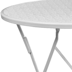 Flash Furniture Oia Commercial Grade 30" Round Indoor-Outdoor Steel Folding Patio Table -Furniture GUEST 09f5e204 76b1 44ec 8116 d7e8e4c4d529