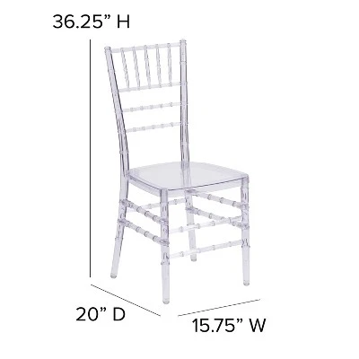 Flash Furniture Flash Elegance Stacking Chiavari Chair 3 Flash Furniture Flash Elegance Stacking Chiavari Chair - Image 3