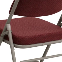 Flash Furniture 2 Pack HERCULES Series Premium Curved Triple Braced & Double Hinged Fabric Upholstered Metal Folding Chair -Furniture GUEST 0b952499 22c2 4d99 a14e 4c5a905787ac