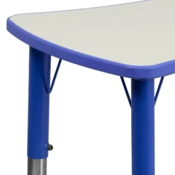 Flash Furniture 21.875"W X 26.625"L Rectangular Plastic Height Adjustable Activity Table -Furniture GUEST 0bda6833 6b90 419d a6cc ceb9140f0a8f