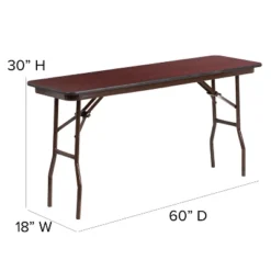 Flash Furniture 5-Foot Mahogany Melamine Laminate Folding Training Table 10 Flash Furniture 5-Foot Mahogany Melamine Laminate Folding Training Table -Furniture GUEST 0d0fa506 ff64 42fa 94d3 0705f7dcdabd