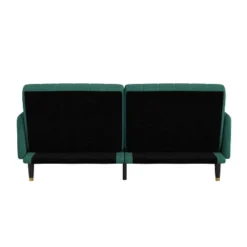 Flash Furniture Sophia Premium Split Back Sofa Futon, Convertible Sleeper Couch For Small Spaces In Soft Upholstery With Solid Wooden Legs -Furniture GUEST 0d28038a cc42 4264 8e33 cbb9c0af6cd4