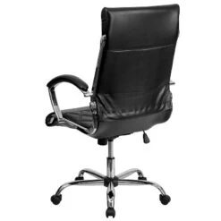Flash Furniture High Back Designer Quilted LeatherSoft Executive Swivel Office Chair With Chrome Base And Arms -Furniture GUEST 0d452d3e 285e 42b7 96ca f2d05afbd5ed