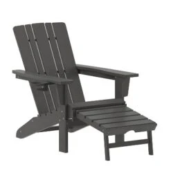 Flash Furniture Halifax HDPE Adirondack Chair With Cup Holder And Pull Out Ottoman, All-Weather HDPE Indoor/Outdoor Lounge Chair 26 Flash Furniture Halifax HDPE Adirondack Chair With Cup Holder And Pull Out Ottoman, All-Weather HDPE Indoor/Outdoor Lounge Chair -Furniture GUEST 0dcdcbfd 81b2 46d2 8408 5ca664f0d994