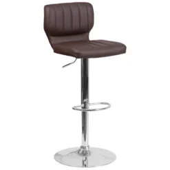 Flash Furniture Contemporary Vinyl Adjustable Height Barstool With Vertical Stitch Back And Chrome Base 31 Flash Furniture Contemporary Vinyl Adjustable Height Barstool With Vertical Stitch Back And Chrome Base -Furniture GUEST 0e32d24c 3160 4068 9445 c4a838822921