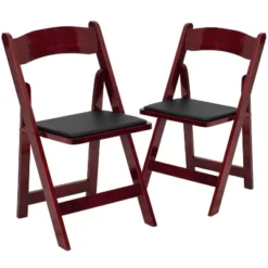Flash Furniture 2 Pack HERCULES Series Wood Folding Chair With Vinyl Padded Seat 27 Flash Furniture 2 Pack HERCULES Series Wood Folding Chair With Vinyl Padded Seat -Furniture GUEST 0ff26685 702e 4a6e 8252 4ac2e0335f1a