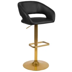 Flash Furniture Contemporary Vinyl Adjustable Height Barstool With Rounded Mid-Back 39 Flash Furniture Contemporary Vinyl Adjustable Height Barstool With Rounded Mid-Back -Furniture GUEST 1091c7c4 742f 4d72 9b68 1f3395287967
