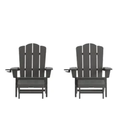 Flash Furniture Newport HDPE Adirondack Chair With Cup Holder And Pull Out Ottoman, All-Weather HDPE Indoor/Outdoor Lounge Chair 24 Flash Furniture Newport HDPE Adirondack Chair With Cup Holder And Pull Out Ottoman, All-Weather HDPE Indoor/Outdoor Lounge Chair -Furniture GUEST 116fd99d 2e05 483f a709 17ae1588fa86