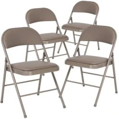 Flash Furniture 4 Pack HERCULES Series Double Braced Vinyl Folding Chair -Furniture GUEST 11cd14e8 498b 434b 934b 715508a022af