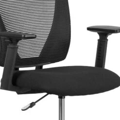 Flash Furniture Ergonomic Mid-Back Mesh Drafting Chair With Black Fabric Seat, Adjustable Foot Ring And Adjustable Arms 13 Flash Furniture Ergonomic Mid-Back Mesh Drafting Chair With Black Fabric Seat, Adjustable Foot Ring And Adjustable Arms -Furniture GUEST 11ed3549 24d3 4dd1 9434 c516c718199f