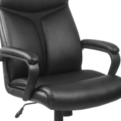Flash Furniture Raya High Back Black LeatherSoft Executive Swivel Office Chair With Slight Mesh Accent And Arms -Furniture GUEST 13eea0fd 7478 4a0f b30a 433eb30dce7d
