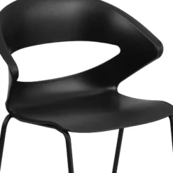 Flash Furniture HERCULES Series 440 Lb. Capacity Black Stack Chair -Furniture GUEST 1481d4ac 6b25 493f b072 80942eb8a9b4