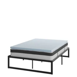 Flash Furniture 14 Inch Metal Platform Bed Frame With 10 Inch Pocket Spring Mattress In A Box And 2 Inch Cool Gel Memory Foam Topper 30 Flash Furniture 14 Inch Metal Platform Bed Frame With 10 Inch Pocket Spring Mattress In A Box And 2 Inch Cool Gel Memory Foam Topper -Furniture GUEST 148a16bc db64 4002 b38f aafe4f4d8616