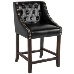 Flash Furniture Carmel Series 24" High Transitional Tufted Walnut Counter Height Stool With Accent Nail Trim 23 Flash Furniture Carmel Series 24" High Transitional Tufted Walnut Counter Height Stool With Accent Nail Trim -Furniture GUEST 15ebf03e cf56 44f0 b555 96348a342849