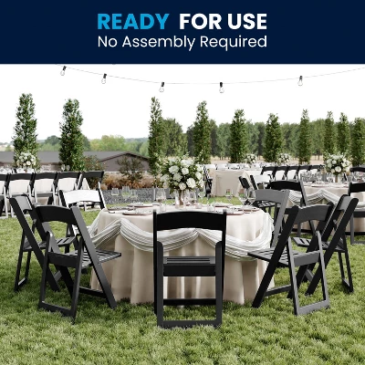 Flash Furniture HERCULES Series 800 Lb. Capacity Resin Folding Chair With Slatted Seat 12 Flash Furniture HERCULES Series 800 Lb. Capacity Resin Folding Chair With Slatted Seat - Image 12