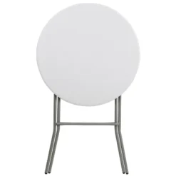 Flash Furniture 2.6-Foot Round Granite White Plastic Bar Height Folding Table -Furniture GUEST 197e654a 514a 48e2 b3ce 2e089a3ff831